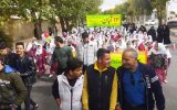 راهپیمایی مردم انقلابی شهر وزوان در ۱۳ آبان ماه ۱۴۰۳